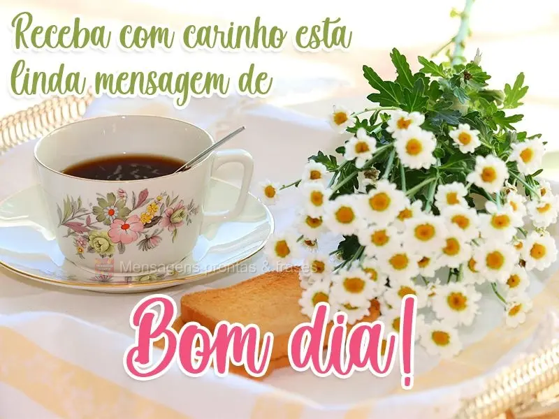 Receba com carinho esta linda mensagem de Bom dia!