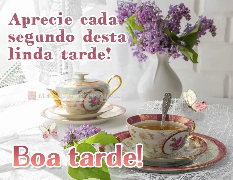 Aprecie cada segundo desta linda tarde! Boa tarde!