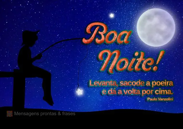 Levanta, sacode a poeira e dá a volta por cima.  Boa noite! Paulo Vanzolini