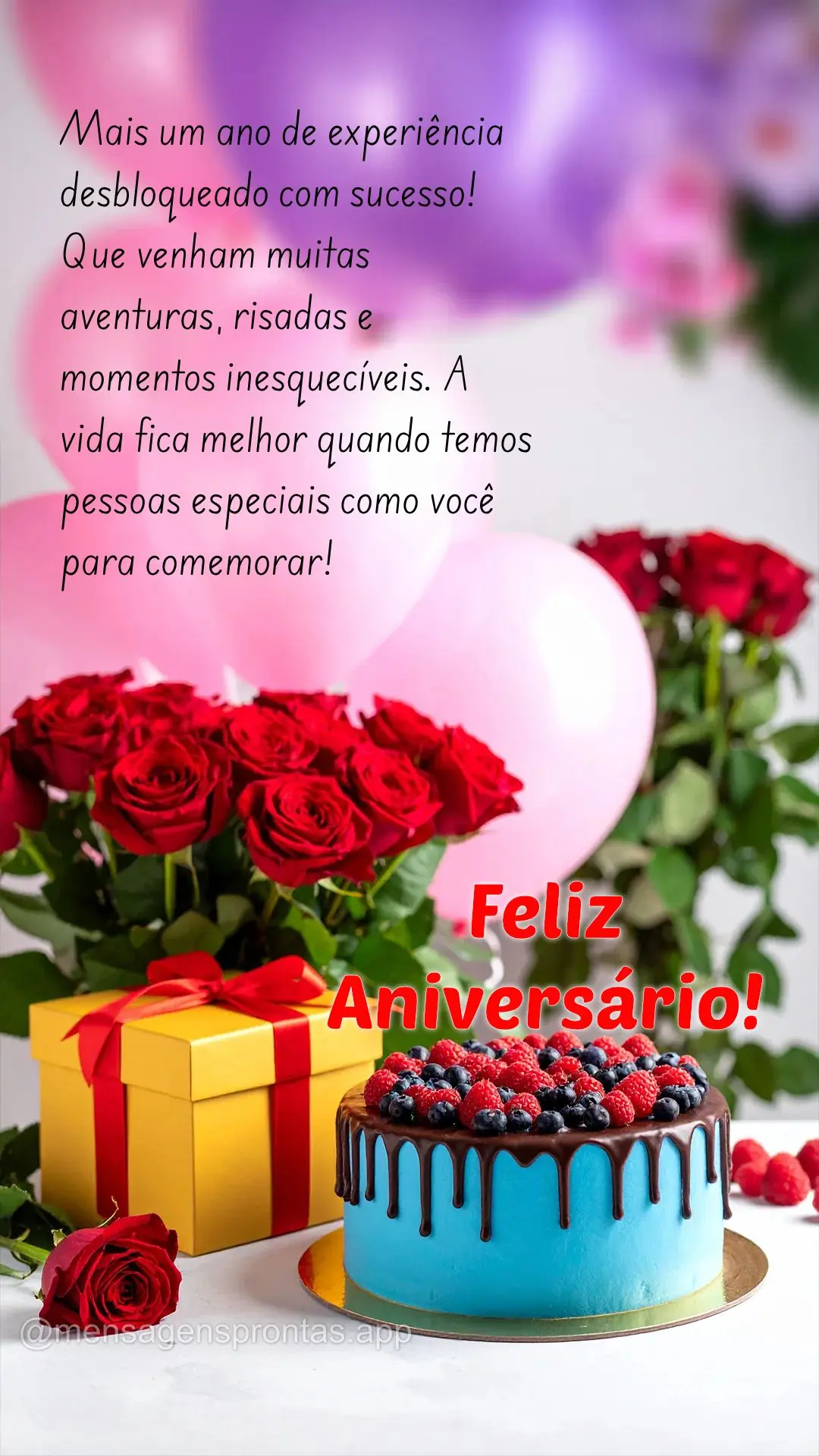 Mais um ano de experiência desbloqueado com sucesso! Que venham muitas aventuras, risadas e momentos inesquecíveis. A vida fica melhor quando temos pes...