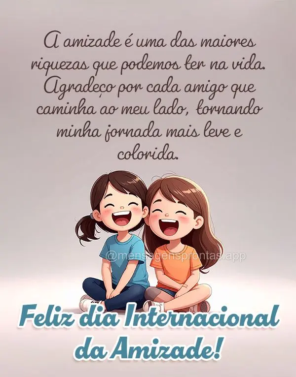 A amizade é uma das maiores riquezas que podemos ter na vida. Agradeço por cada amigo que caminha ao meu lado, tornando minha jornada mais leve e color...