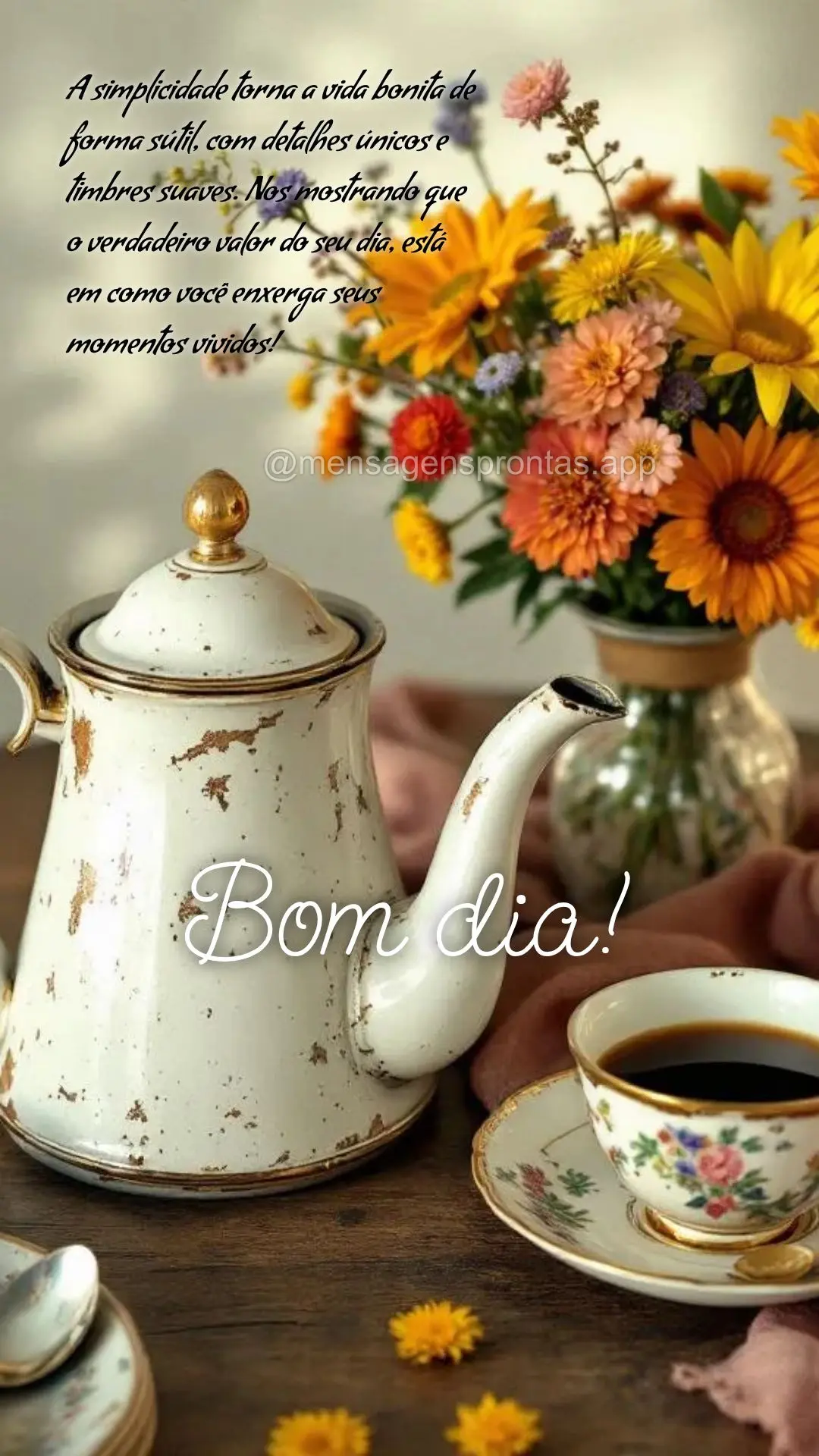 A simplicidade torna a vida bonita de forma sútil, com detalhes únicos e timbres suaves. Nos mostrando que o verdadeiro valor do seu dia, está em como...