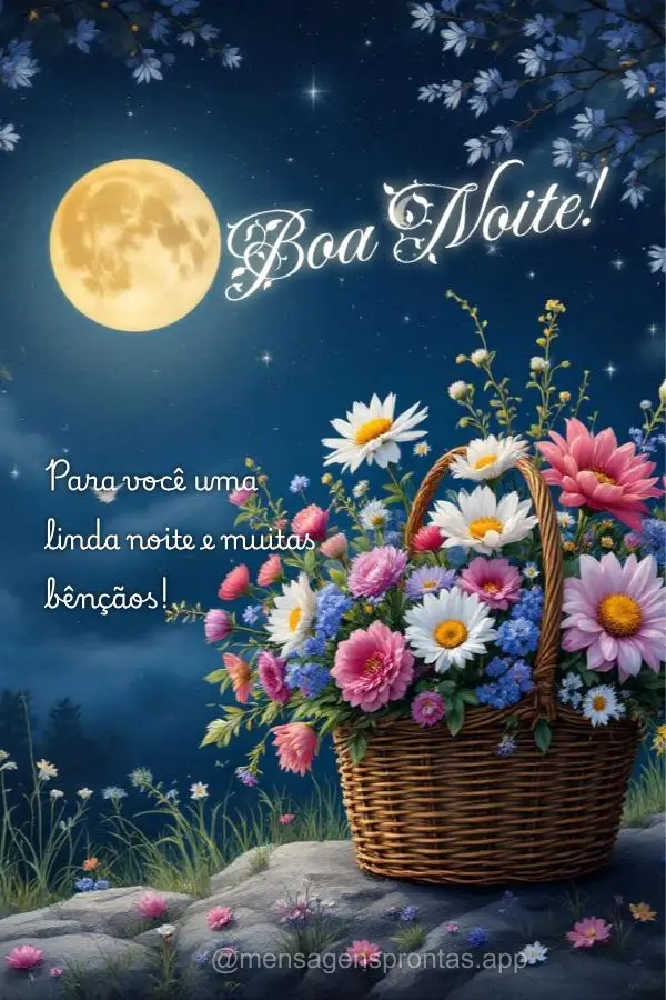 Para você uma linda noite e muitas bênçãos! Boa Noite!