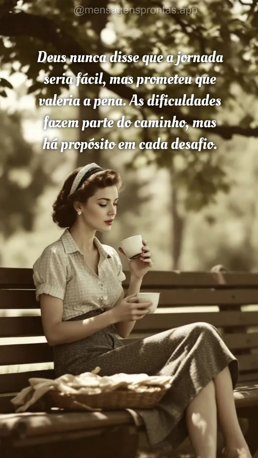 Deus nunca disse que a jornada seria fácil, mas prometeu que valeria a pena. As dificuldades fazem parte do caminho, mas há propósito em cada desafio....