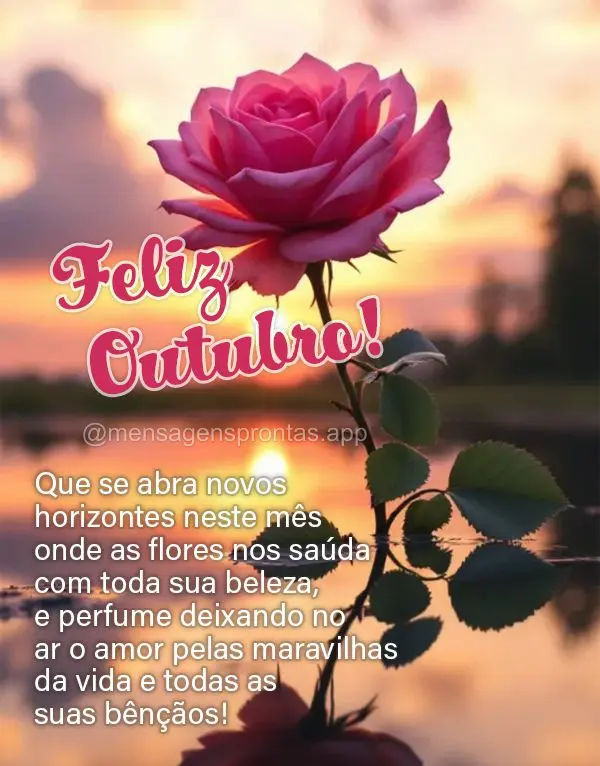 Que se abra novos horizontes neste mês onde as flores nos saúda com toda sua beleza, e perfume deixando no ar o amor pelas maravilhas da vida e todas a...